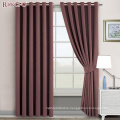 Living Room Polyester Solid Color Blackout Curtains